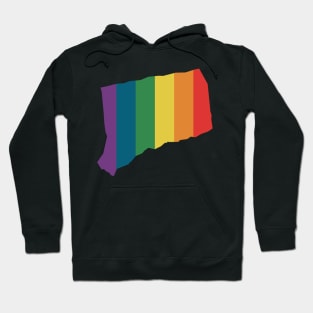 Connecticut State Rainbow Hoodie